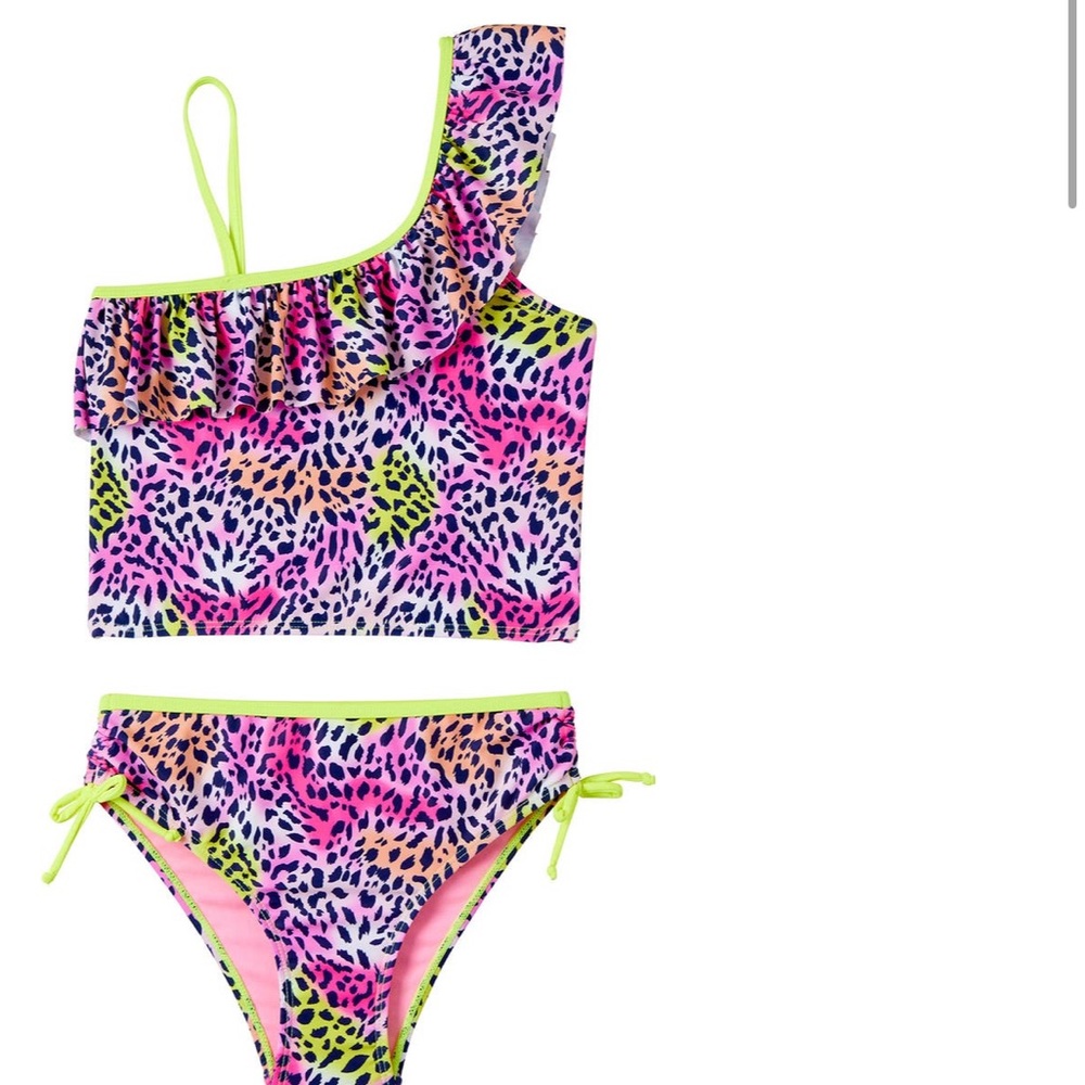 Kensie Girl 2 piece cheetah girl swimsuit